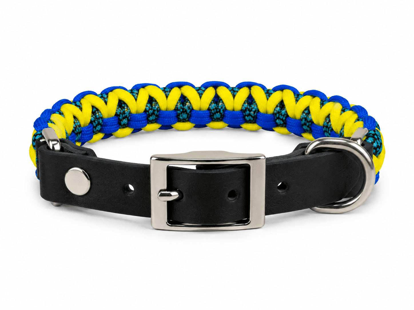 Küçük Irk Paracord & Deri Boyun Tasması